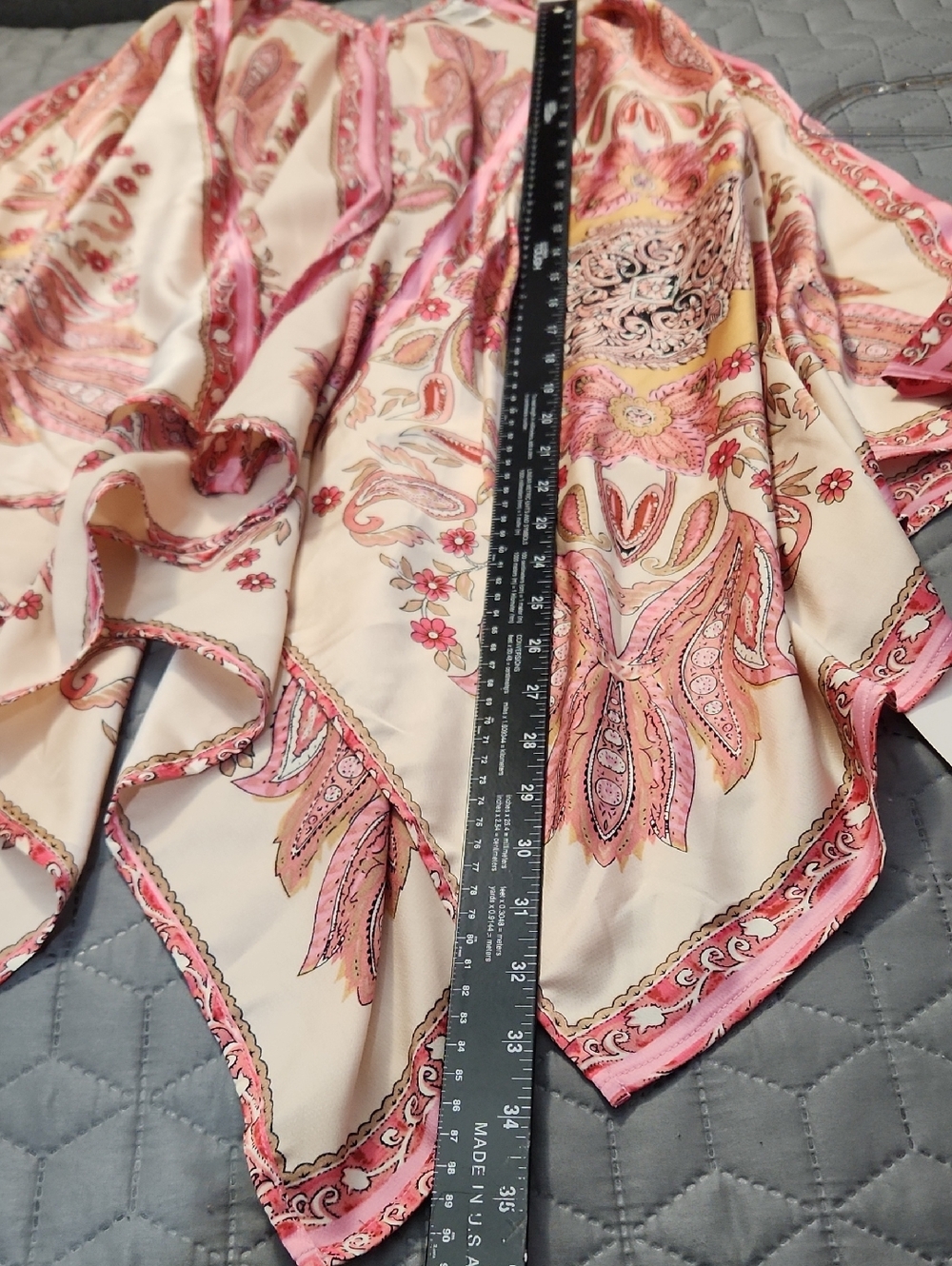 NWOT Magnolia boho Whimsical Fairy Paisley Silky Festival Beach Kimono - Picture 5 of 9